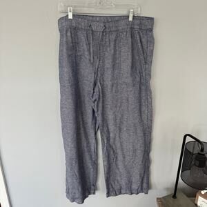 GAP Light Blue Linen Blend Pull On Pants w/ Drawstring Men's Size XL / 50 - 52
